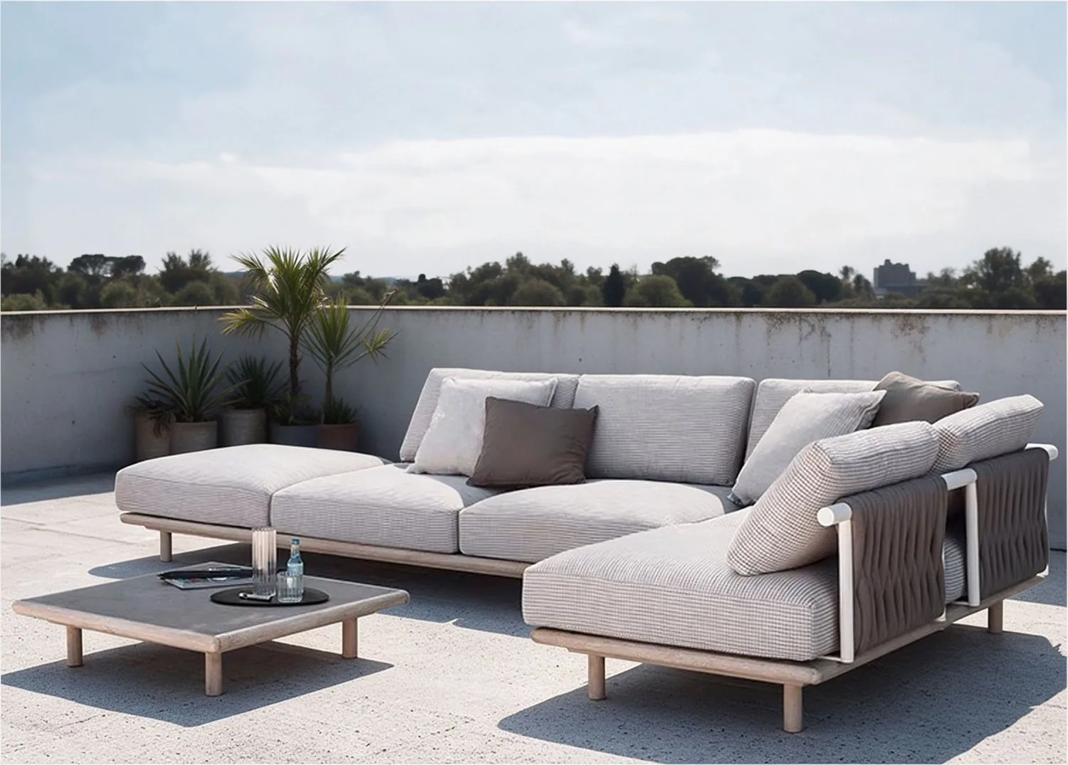 Conjunto de sofá esquinero — Rooftop Terrace